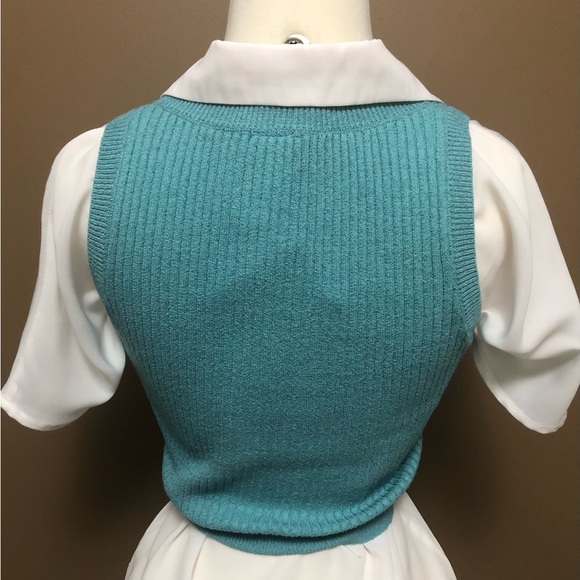 NEW Simons ( twik) Seafoam Stretch Knit Vest - Picture 5 of 6
